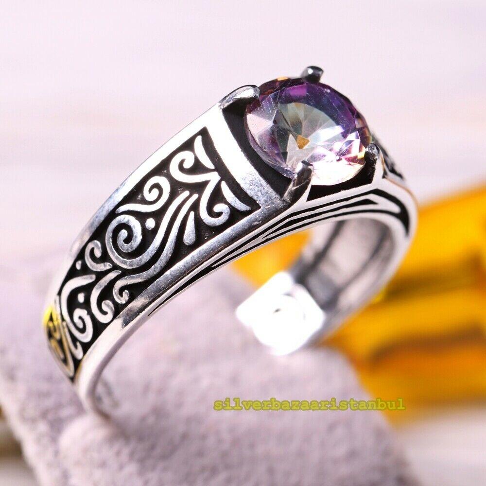 Topaz stone ring for men on sale