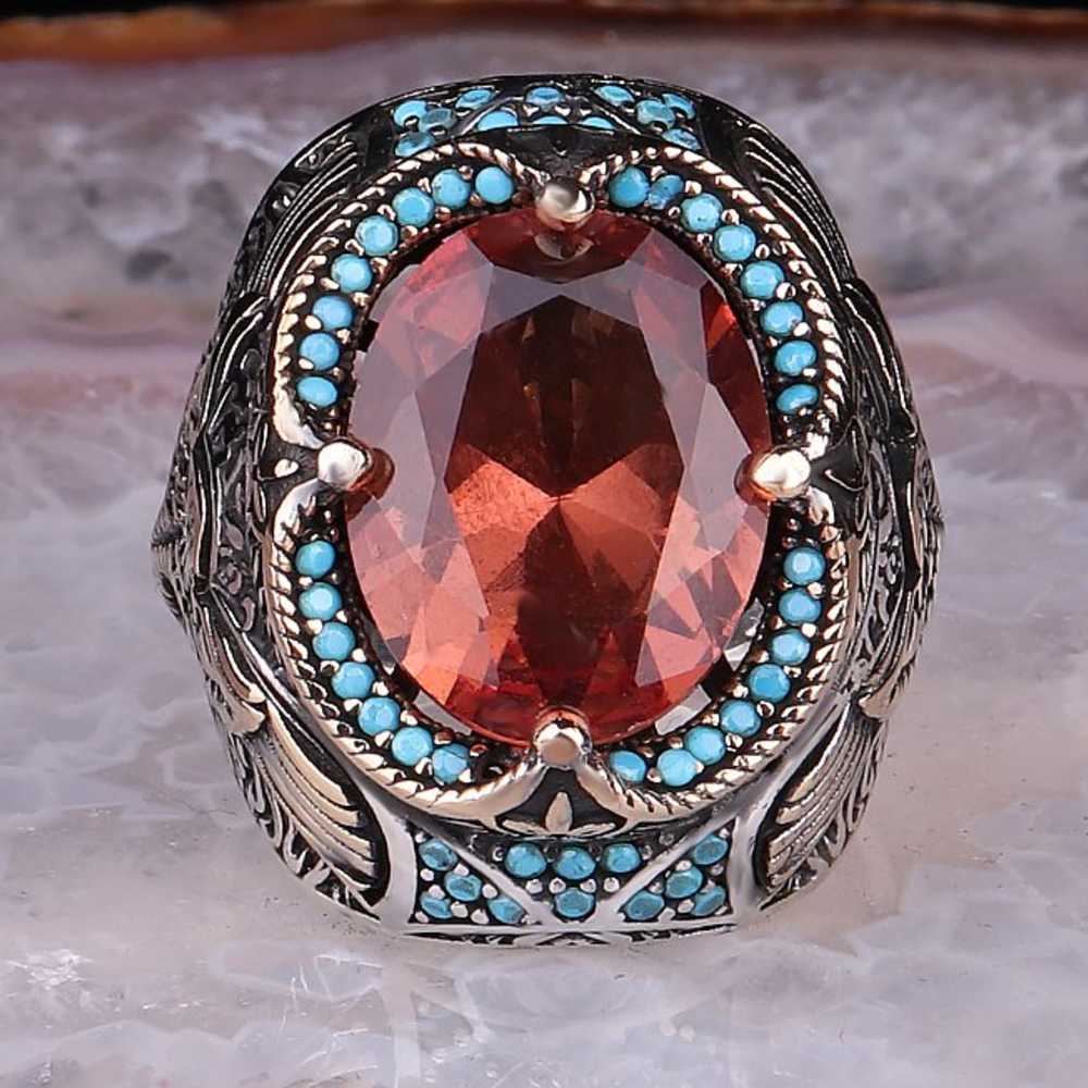 Eagle Style Color Changing Zultanite 925 Sterling Silver Mens Ring