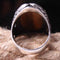 925 Sterling Freedom Eagle Natural Tigers Eye Stone Mens Ring silverbazaaristanbul 