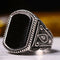925 Sterling Silver Antique Black Onyx Stone Mens Ring silverbazaaristanbul 