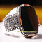 925 Sterling Silver Antique Popular Black Onyx Stone Mens Ring silverbazaaristanbul 