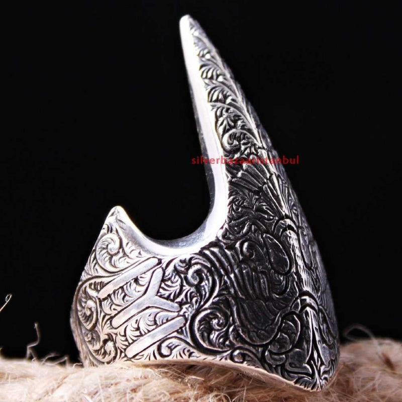 925 Sterling Silver Archer No Stone IYI Mens Ring silverbazaaristanbul 
