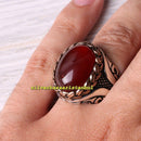 925 Sterling Silver Best Agate Aqeeq Stone Mens Ring silverbazaaristanbul 