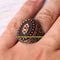 925 Sterling Silver Citrine and Agate Aqeeq Stone Mens Ring silverbazaaristanbul 