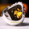 925 Sterling Silver Citrine Stone Angry King Lion Mens Ring silverbazaaristanbul 