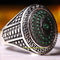 925 Sterling Silver Emerald Stone Green Oval Mens Ring silverbazaaristanbul 