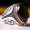 925 Sterling Silver Exclusive Natural Black Onyx Stone Mens Ring silverbazaaristanbul 