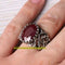 925 Sterling Silver Facet Cut Natural Ruby Red Stone Mens Ring silverbazaaristanbul 