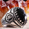 925 Sterling Silver Handmade Tughra Black Onyx Mens Man Ring silverbazaaristanbul 
