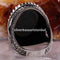925 Sterling Silver Heavy Tughra Black Onyx Mens Man Ring silverbazaaristanbul 