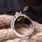925 Sterling Silver Honey Citrine Stone Mens Ring silverbazaaristanbul 