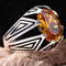 925 Sterling Silver Honey Citrine Stone Mens Ring silverbazaaristanbul 