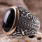 925 Sterling Silver Lux Black Onyx Stone Mens Man Ring silverbazaaristanbul 