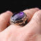 925 Sterling Silver Lux Purple Amethyst Stone Mens ing silverbazaaristanbul 