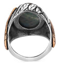 925 Sterling Silver Mens Ring with Natural Blue Tigers Eye Stone silverbazaaristanbul 