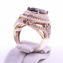 925 Sterling Silver Most Popular Purple Amethyst Stone Women Ring silverbazaaristanbul 