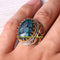 925 Sterling Silver Natural Agate Stone Mens Ring silverbazaaristanbul 