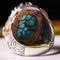 925 Sterling Silver Natural Agate Stone Mens Ring silverbazaaristanbul 