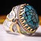 925 Sterling Silver Natural Agate Stone Mens Ring silverbazaaristanbul 