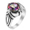 925 Sterling Silver Natural Mystic Topaz Stone Mens Ring silverbazaaristanbul 