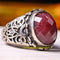 925 Sterling Silver Natural Ruby Stone Mens Ring silverbazaaristanbul 