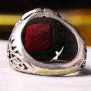 925 Sterling Silver Natural Ruby Stone Mens Ring silverbazaaristanbul 