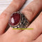 925 Sterling Silver Natural Ruby Stone Mens Ring silverbazaaristanbul 