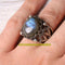 925 Sterling Silver Original Natural Labradorite Stone Mens Ring silverbazaaristanbul 