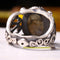 925 Sterling Silver Original Natural Labradorite Stone Mens Ring silverbazaaristanbul 