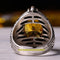 925 Sterling Silver Original Yellow Citrine Stone Mens Ring silverbazaaristanbul 