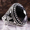925 Sterling Silver Otto Tughra Black Onyx Stone Men Ring silverbazaaristanbul 