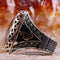 925 Sterling Silver Ottoman Tughra Black Onyx Stone Men Ring silverbazaaristanbul 