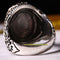 925 Sterling Silver Oval Green Multi Emerald Stone Mens Ring silverbazaaristanbul 