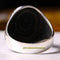925 Sterling Silver Oval Micro Turquoise Stone Mens Ring silverbazaaristanbul 