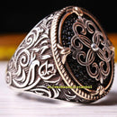 925 Sterling Silver Oval Small Onyx Stone Mens Ring silverbazaaristanbul 