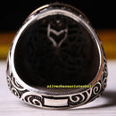 925 Sterling Silver Oval Small Onyx Stone Mens Ring silverbazaaristanbul 