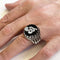 925 Sterling Silver Personal Letter Onyx Stone Mens Ring silverbazaaristanbul 