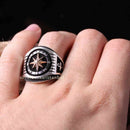 925 Sterling Silver Popular Compass Sailor No Stone Men Ring silverbazaaristanbul 
