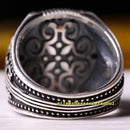 925 Sterling Silver Popular Original White Zircon Stone Mens Ring silverbazaaristanbul 