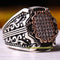 925 Sterling Silver Popular Original White Zircon Stone Mens Ring silverbazaaristanbul 