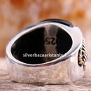 925 Sterling Silver Scorpion Black Onyx Stone Mens Ring silverbazaaristanbul 