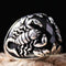 925 Sterling Silver Scorpion Black Onyx Stone Mens Ring silverbazaaristanbul 