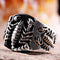 925 Sterling Silver Scorpion Black Onyx Stone Mens Ring silverbazaaristanbul 