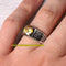 925 Sterling Silver Slim and Elegant Citrine Stone Mens Ring silverbazaaristanbul 