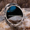 925 Sterling Silver Solid Turquoise Blue Stone Mens Ring silverbazaaristanbul 