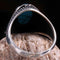 925 Sterling Silver Solid Turquoise Blue Stone Mens Ring silverbazaaristanbul 