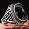 925 Sterling Silver Special Black Onyx Stone Men Man Ring silverbazaaristanbul 