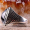 925 Sterling Silver Special Black Onyx Stone Mens Ring silverbazaaristanbul 