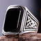 925 Sterling Silver Special Black Onyx Stone Mens Ring silverbazaaristanbul 