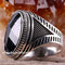 925 Sterling Silver Special Black Onyx Stone Mens Ring silverbazaaristanbul 